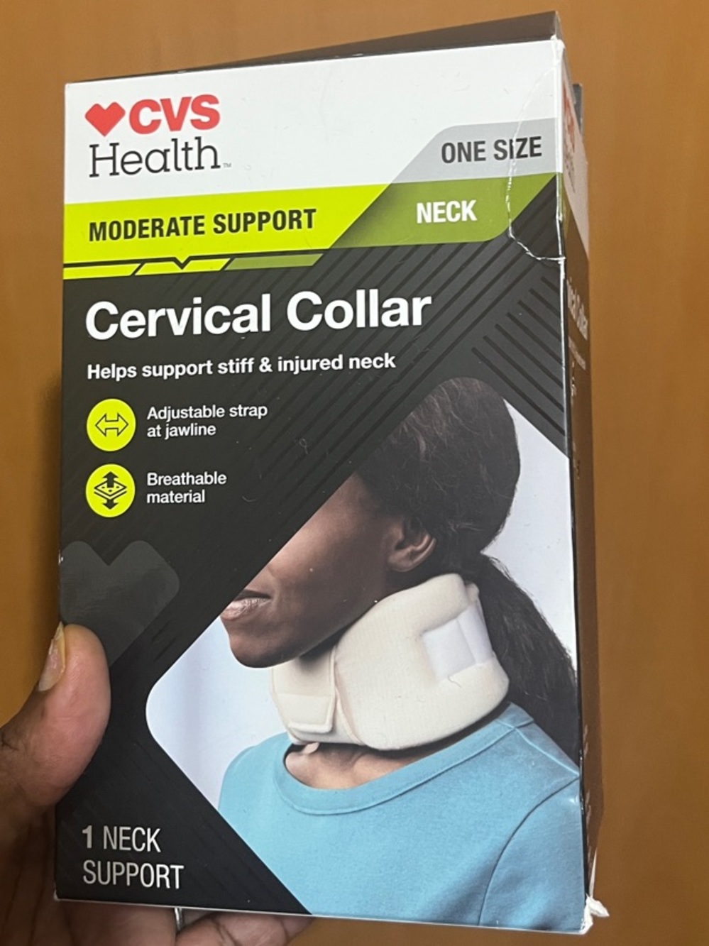 CVS Health Beige Cervical Collar - Moderate Support Neck Brace